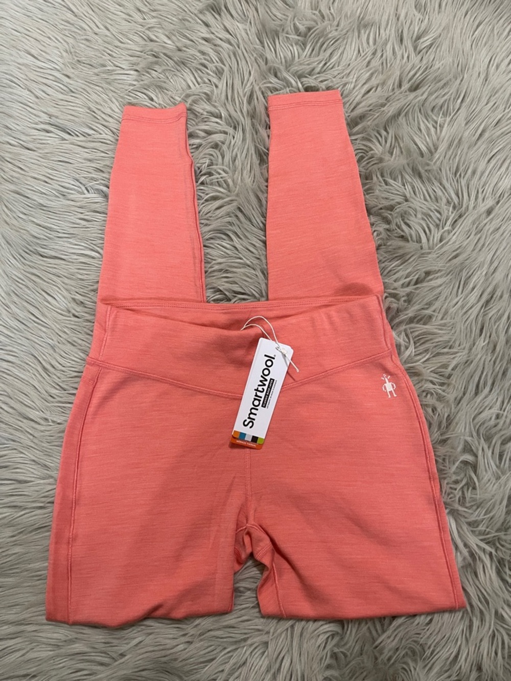 Smartwool sunset coral merino wool layer
